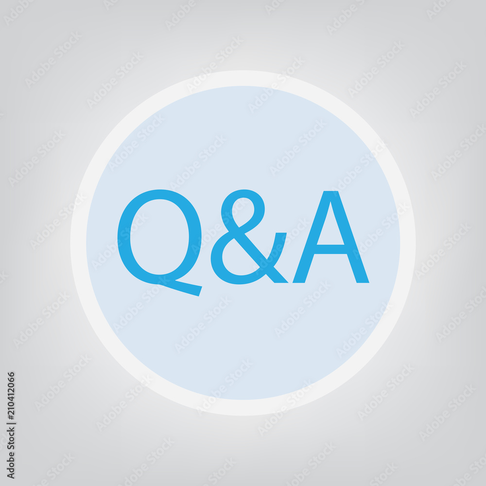 Q&A (questions and answers)- vector illustration Q&A (questions and answers)- vector illustration