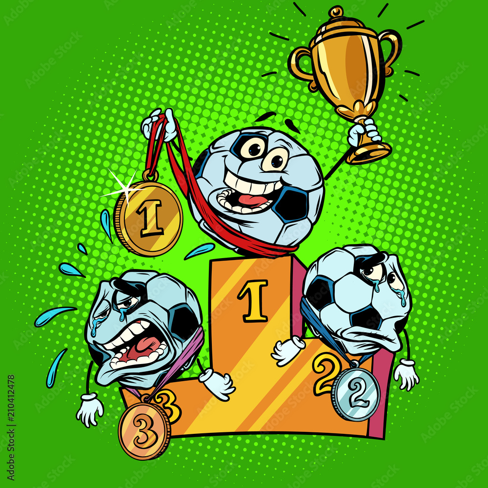 winner and loser on the podium. First second and third place. Ch winner and loser on the podium. First second and third place. Ch