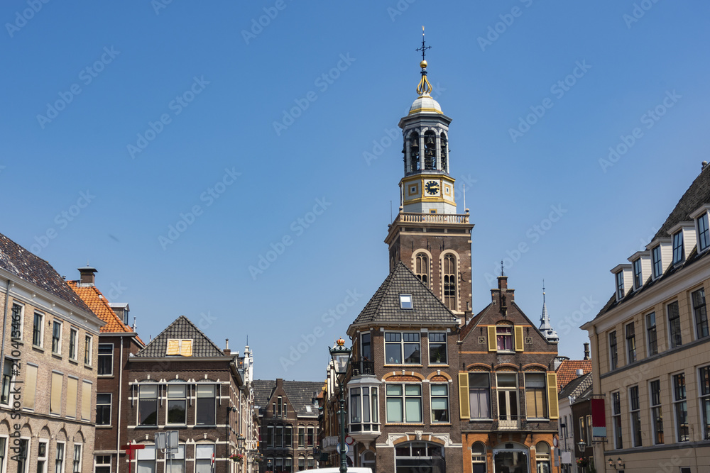 Buildings of the center of the town of Kampen. holland netherlands