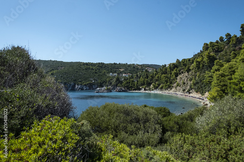 Beaches on the island of Skopelos, Sporades, Greece