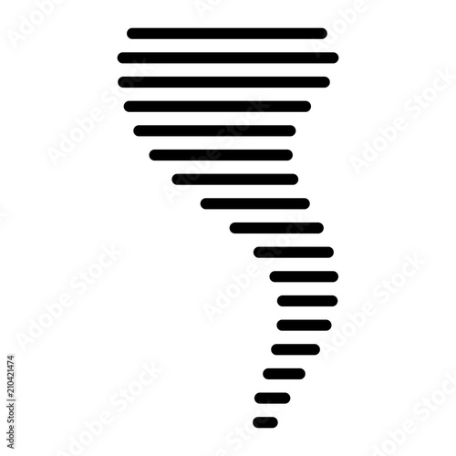 tornado icon vector, cyclone, hurricane design isolated on white