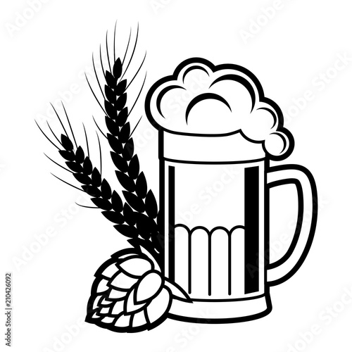 Beer, brewing vector icon