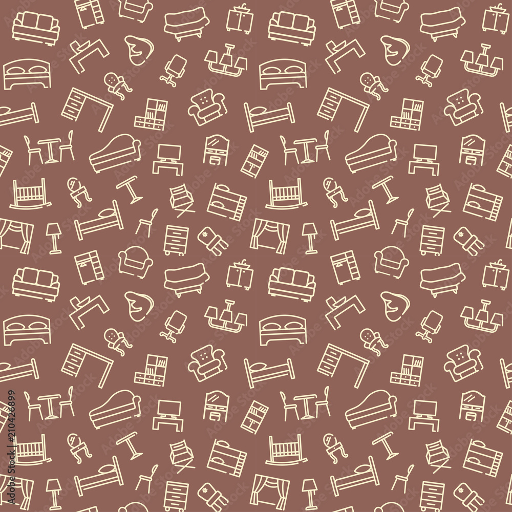 Line furniture background