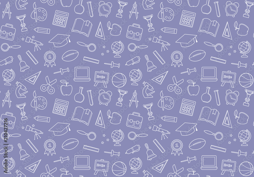 School seamless background School seamless background