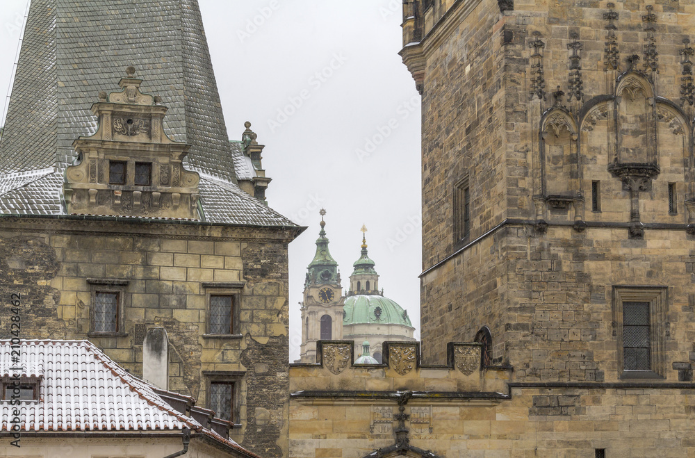 Fototapeta premium Prague at winter time