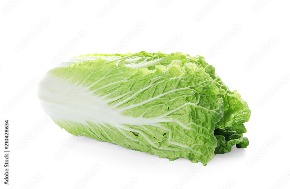 Fresh ripe cabbage on white background Fresh ripe cabbage on white background