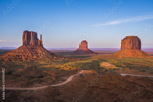 Monument valley Navajo Arizona usa. 06-06-17    beautiful Monument valley at sunset