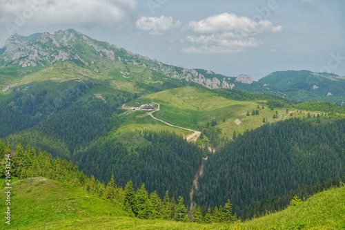 Finding freedom in the mountains. Ciucas Mountains in Romania.