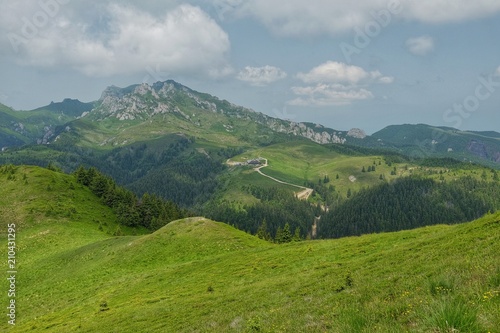 Fototapeta Naklejka Na Ścianę i Meble -  Finding freedom in the mountains. Ciucas Mountains in Romania.