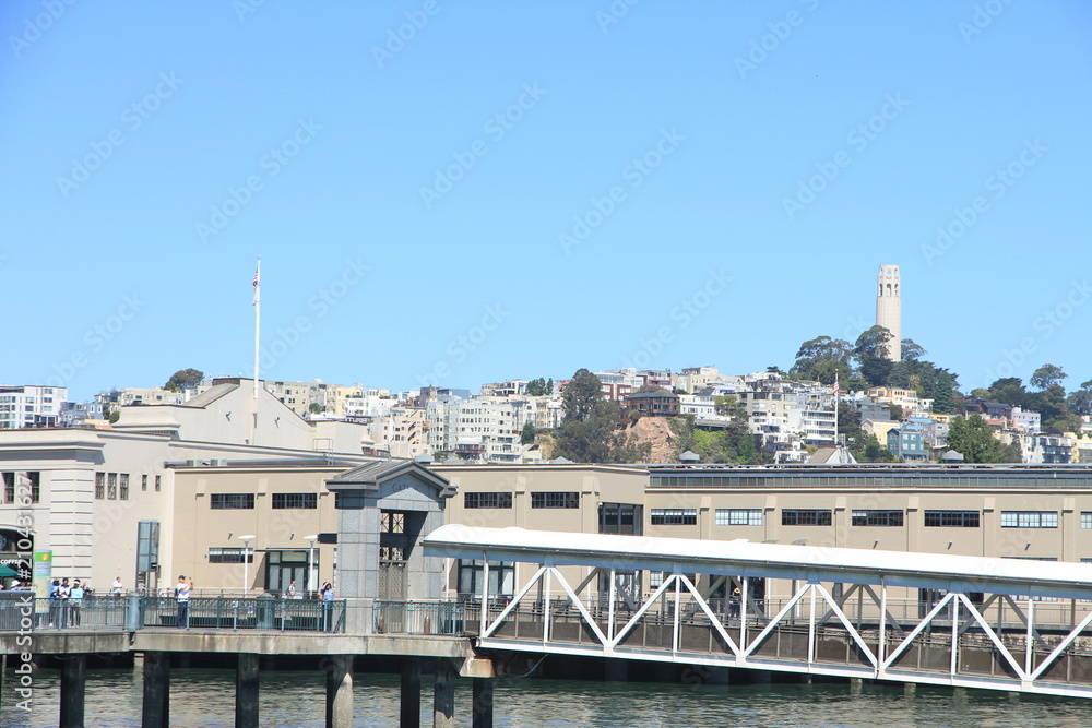 San Francisco City View with Coit Tower 