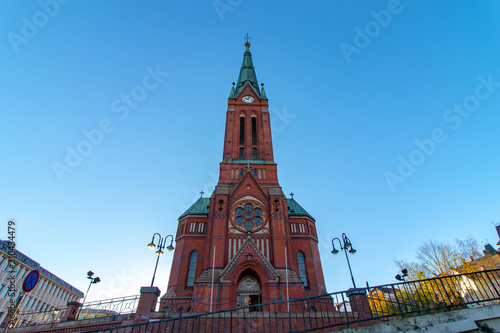 The beautiful trinity church in the city of Arendal, Norway.