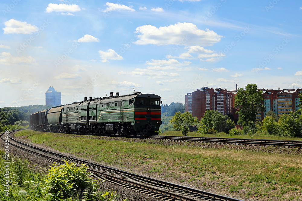 Fototapeta premium crazy train