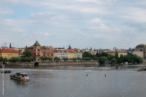 Prague across the Valtava