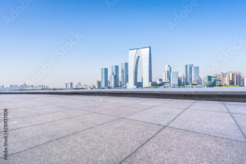 Photography panoramic city skyline