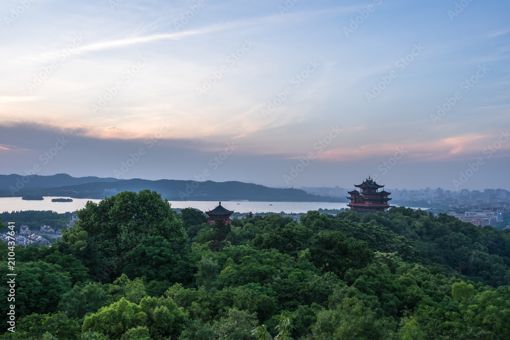 landscape from hangzhou west lake