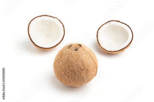 coconuts isolated on white background