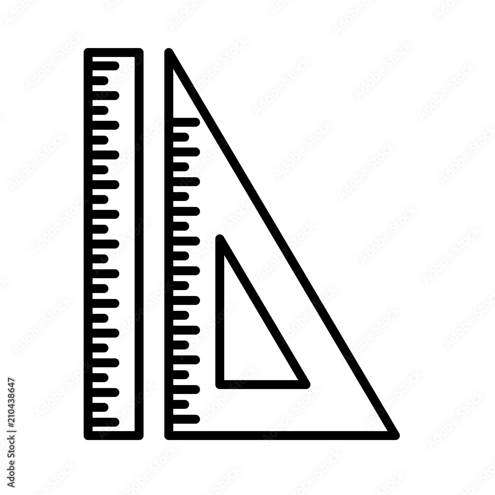 Architecture Ruler Isolated Vector Icon for Construction Stock Vector -  Illustration of geometry, measuring: 126531672