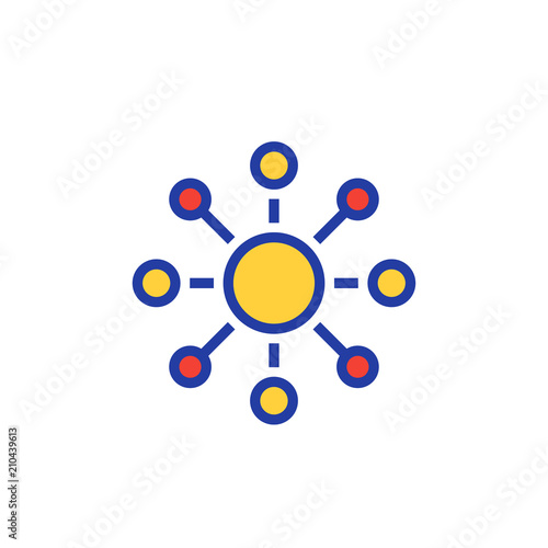 Connections, connect vector logo