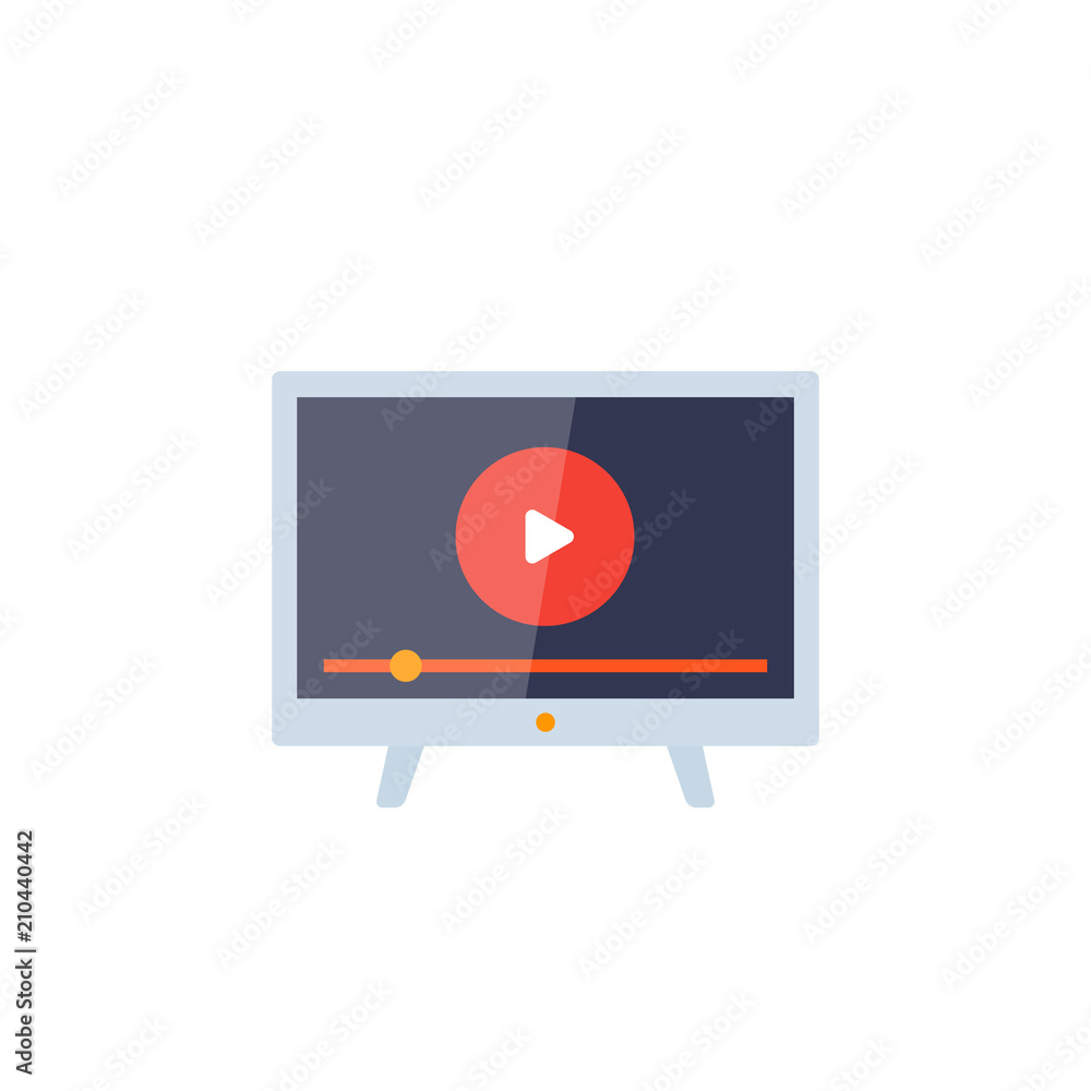 Smart tv, video streaming service, vector Smart tv, video streaming service, vector