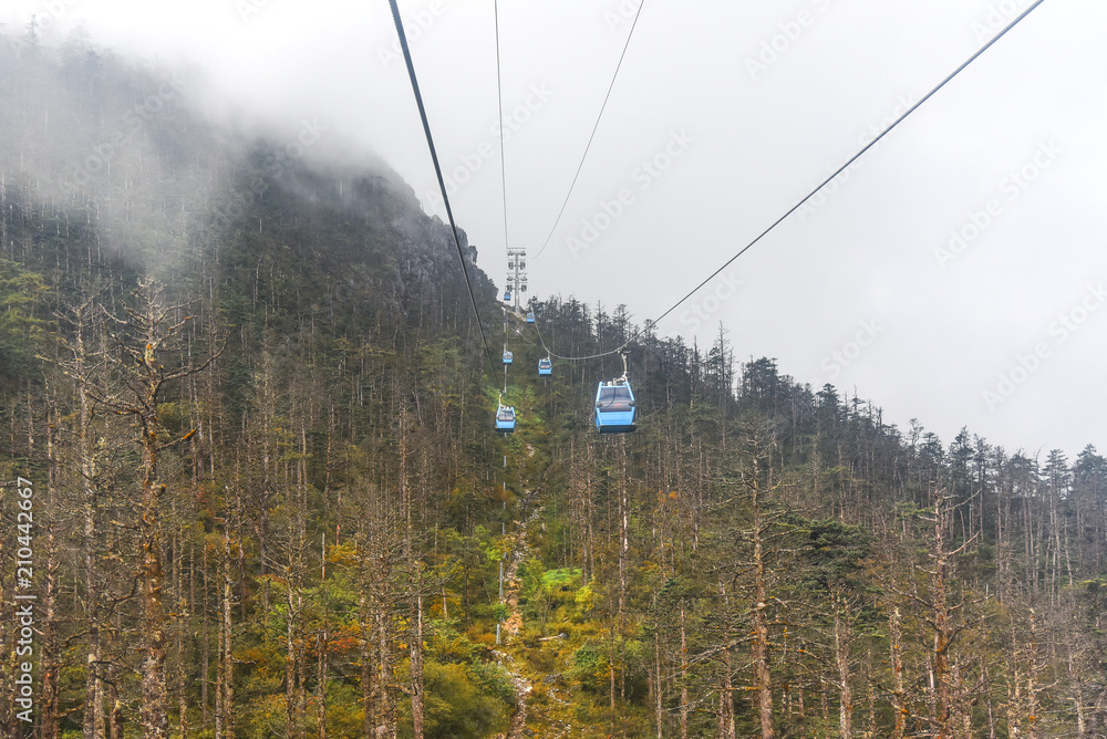 Cable car to the top of Jade Dragon Snow Mountain