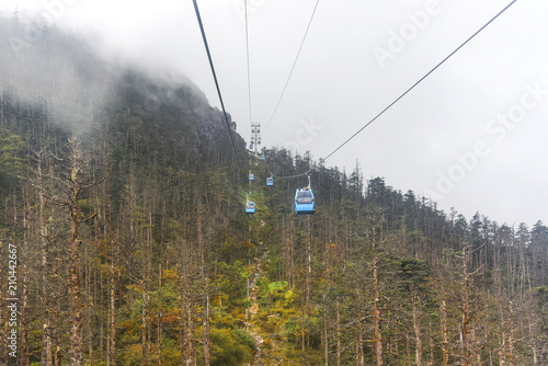 Cable car to the top of Jade Dragon Snow Mountain