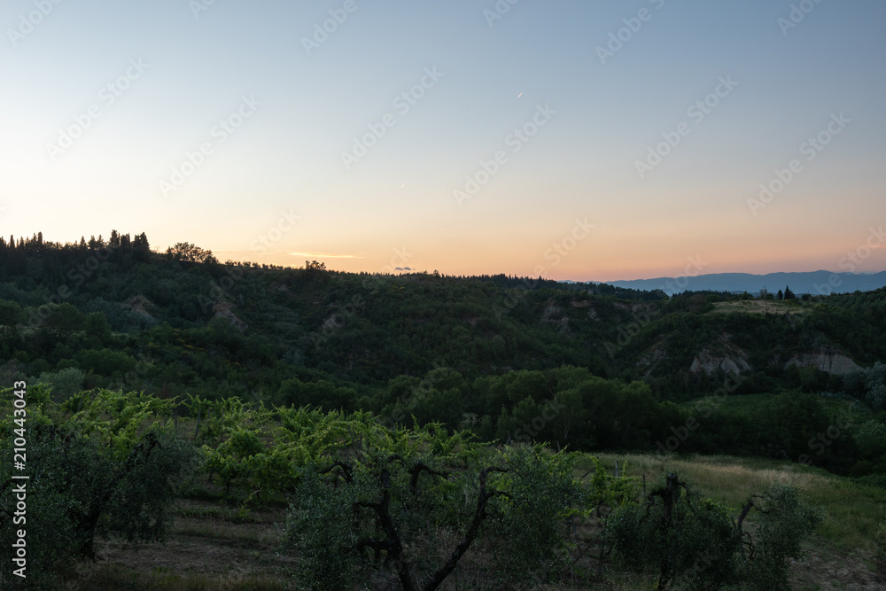 Sonnenuntergang in der Toskana Sonnenuntergang in der Toskana
