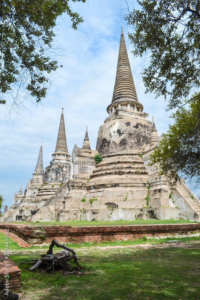 Fototapeta premium Pagodas of historic site in Thailand