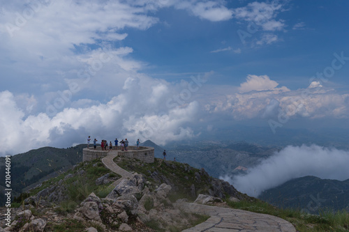 mountain, landscape, sky, nature, clouds, cloud, mountains, travel, blue, summer, peak, rock, view, hill, green, beautiful, forest, valley, scenery, hiking, high, white, outdoor, grass, scenic, monten
