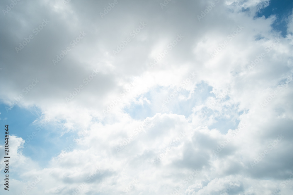 Blue sky with cloud