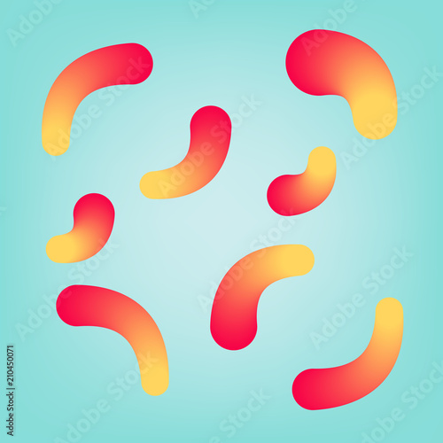 Abstract geometric background Simple shapes with trendy gradients, vector illustrator