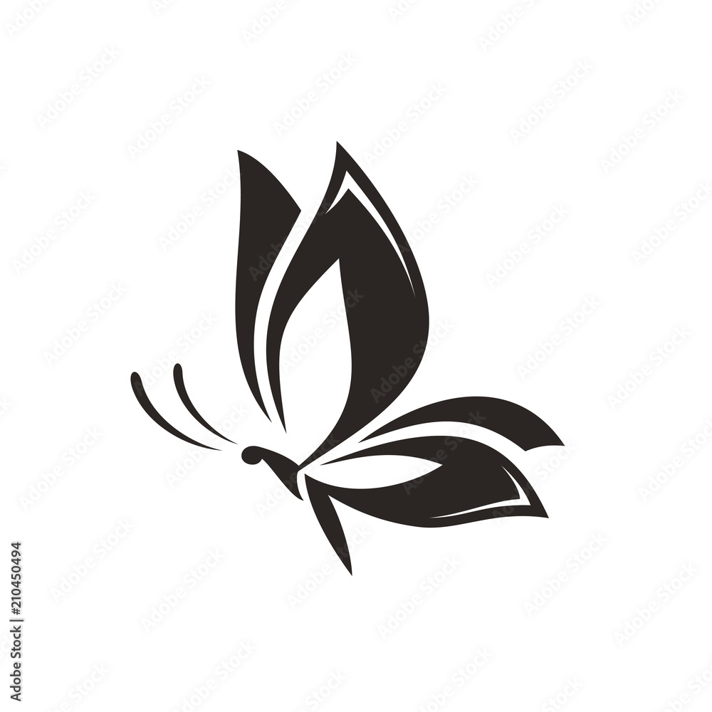 Butterfly logo template vector icon illustration design Stock Vector Image  & Art - Alamy