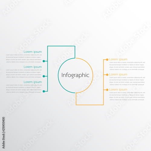 Vector infographic templates used for detailed reports. All 2 topics.
