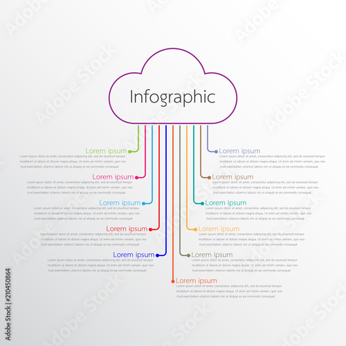 Vector infographic templates used for detailed reports. All 11 topics.