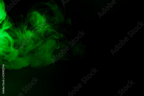 fluorescent lamp on black background