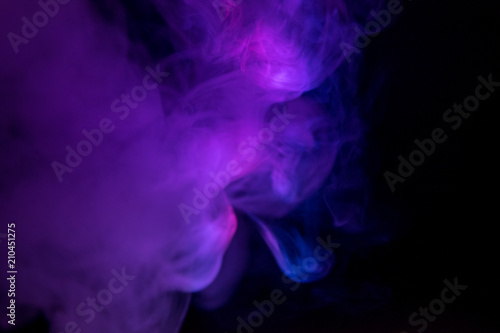 purple smoke on a black background