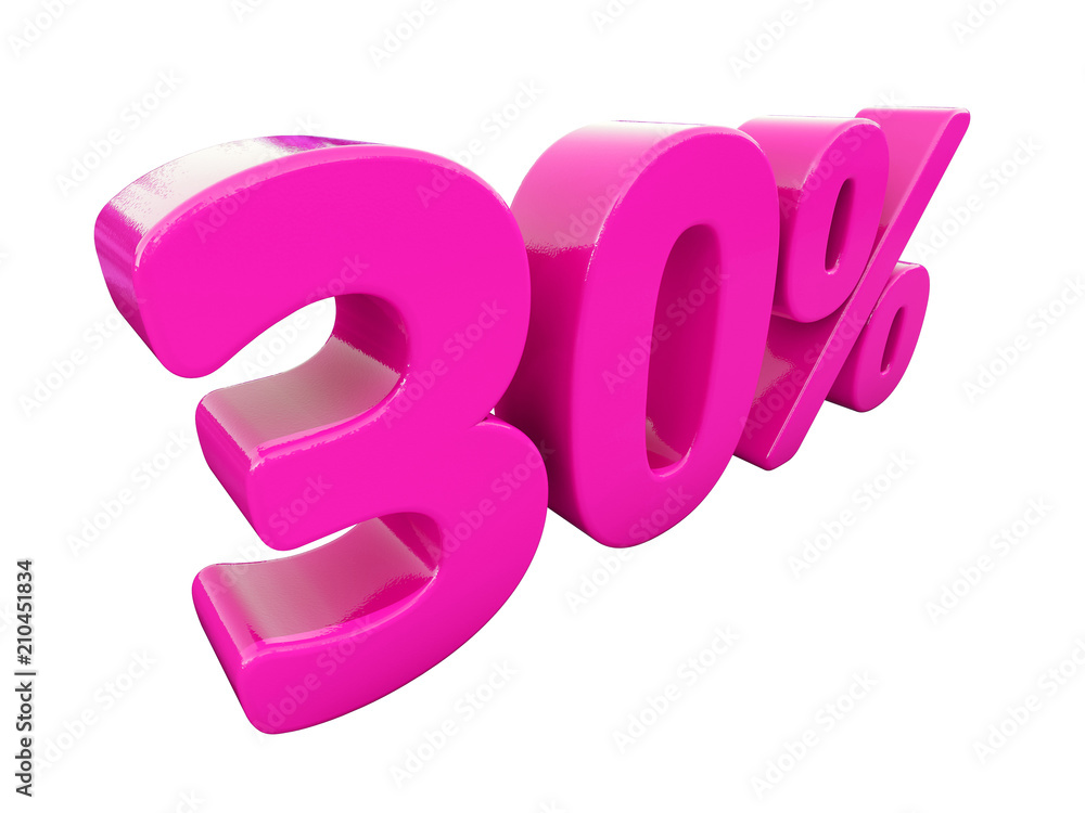 30 Percent Pink Sign 30 Percent Pink Sign