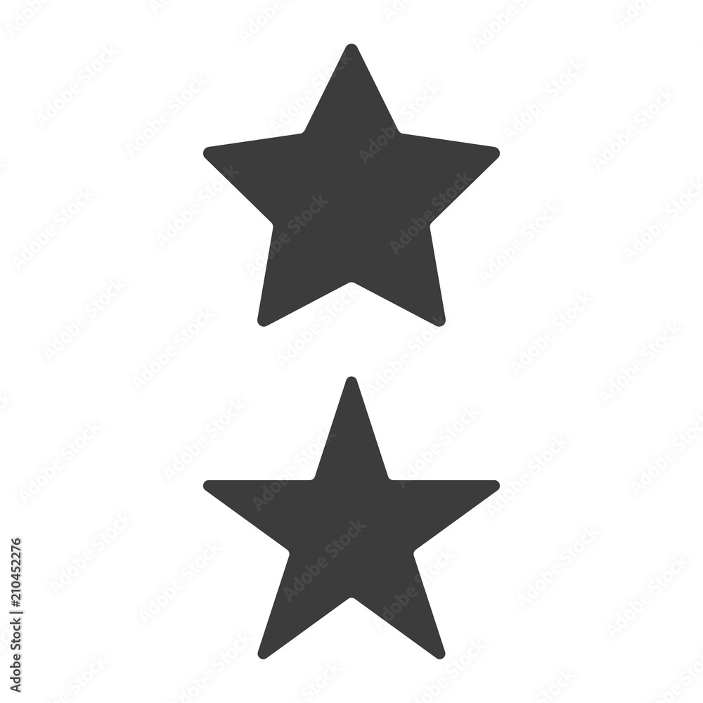Star icons icon on white background. Star icons icon on white background.