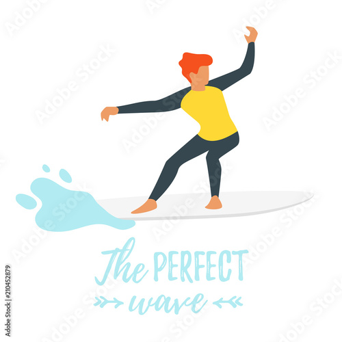 surfer silhouette with wave