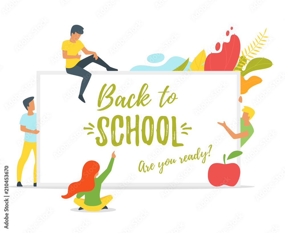 Fototapeta premium Back to School concept