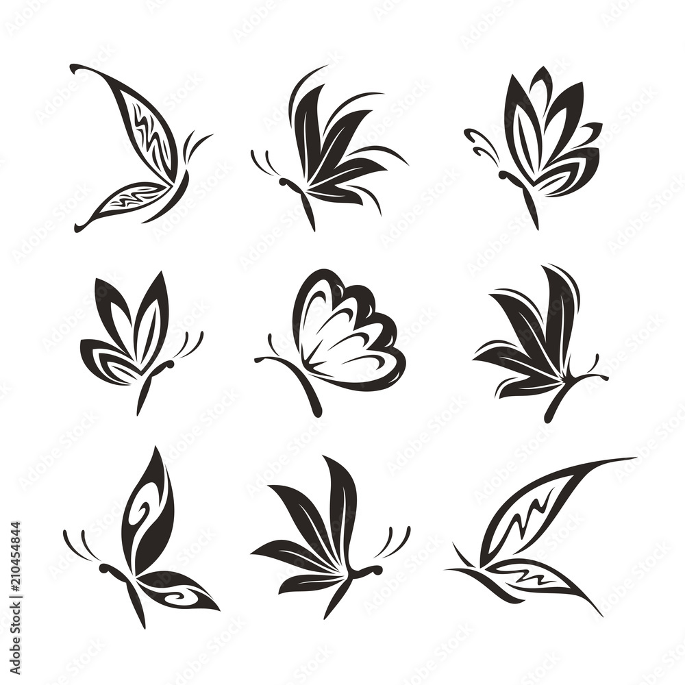 Creative Butterfly Logo Icon Vector