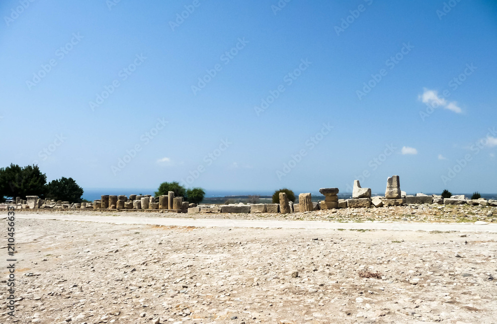 Excavations of an ancient temple in Cyprus Excavations of an ancient temple in Cyprus