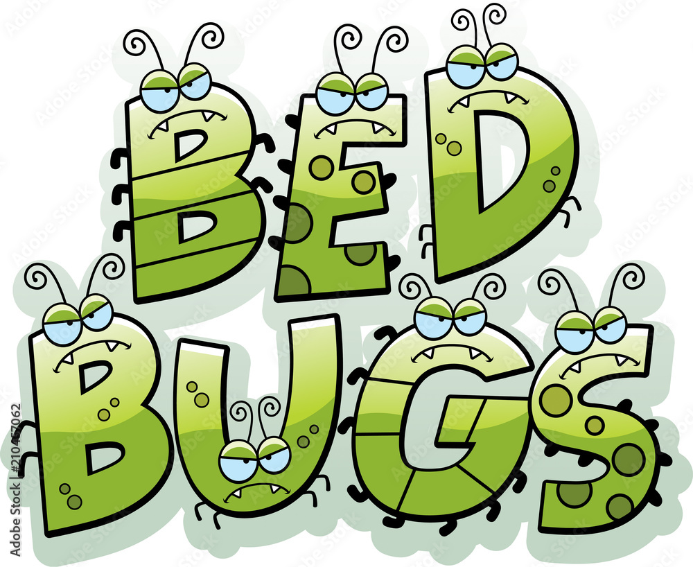 Cartoon Bed Bug Text Stock Vector Adobe Stock