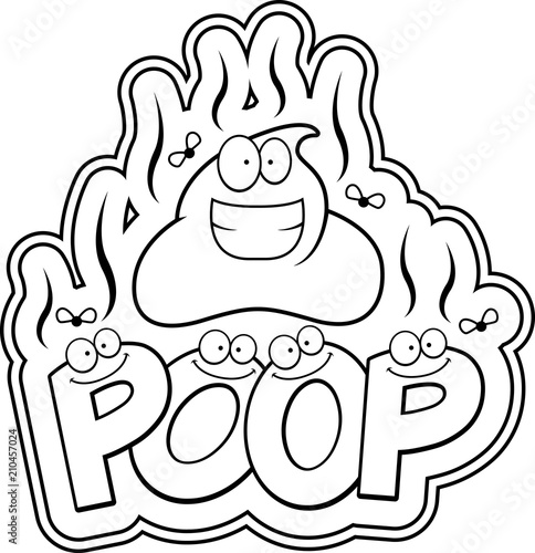 Cartoon Poop Text