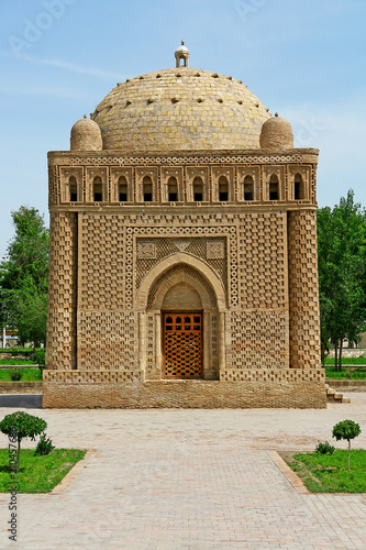 The Samanid mausoleum located in the historic urban center of Bukhara, Uzbekistan 