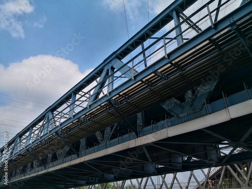 Stahlbrücke Konstruktion