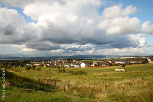 Scottish City in Valley