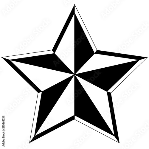 Isolated monochrome american emblem