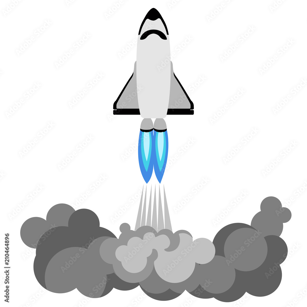 Fototapeta premium Rocket taking off