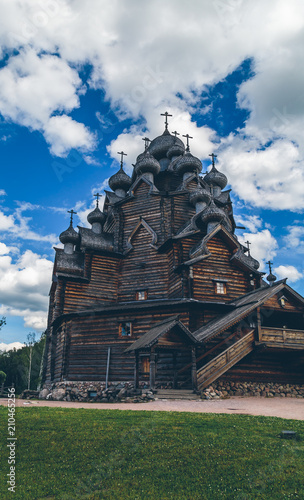 Wallpaper Mural ancient wooden church in Russia Torontodigital.ca