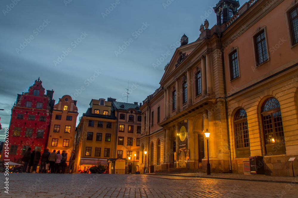 Street of Stockholm at night
